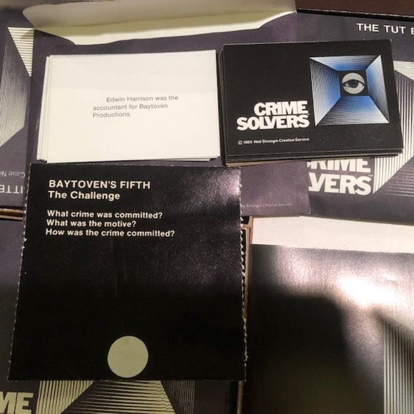 Vintage 1986 CRIME SOLVERS Role Play Mystery Game 100% Complete First Edition - Picture 4 of 6